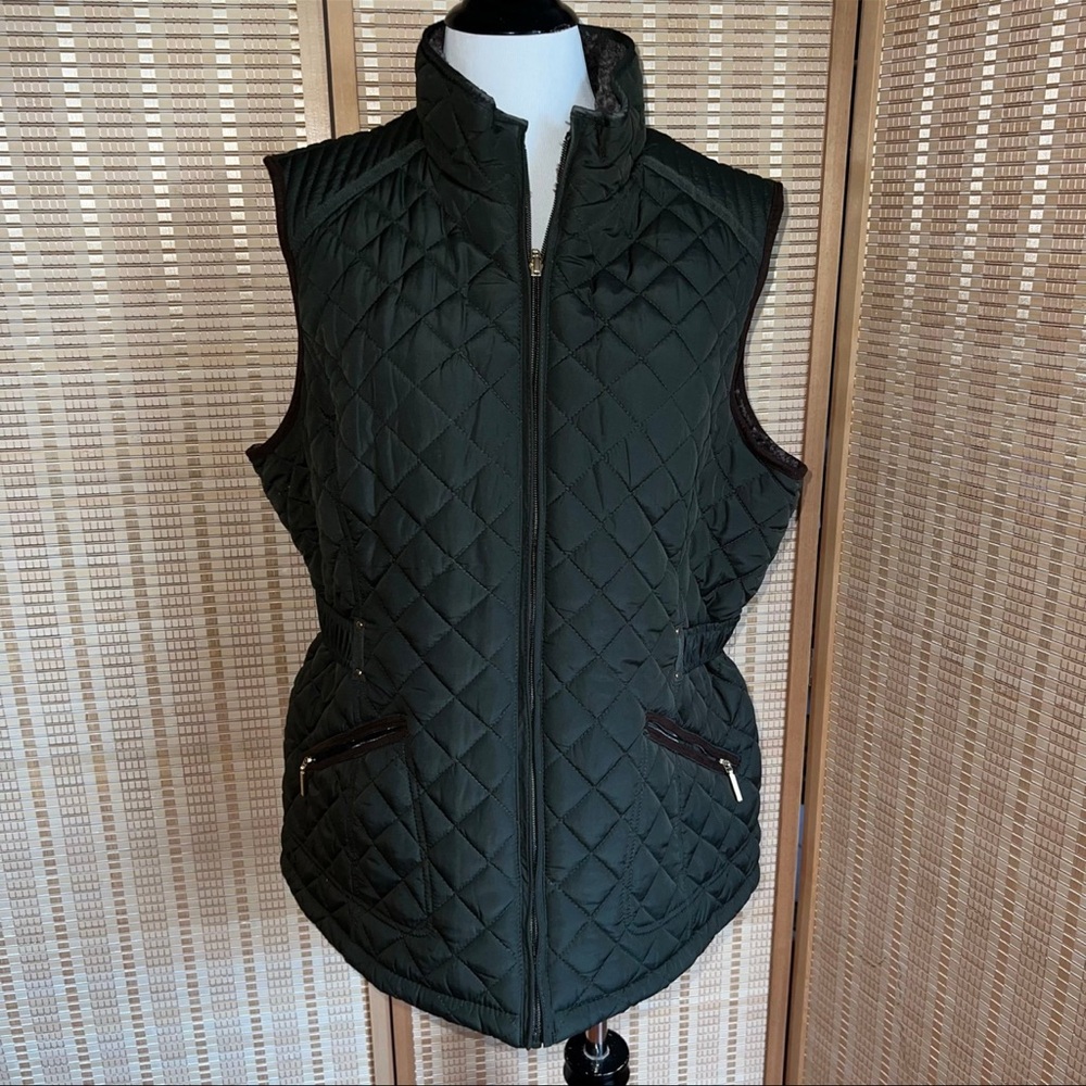 Weatherproof Quilted Green Vest XL